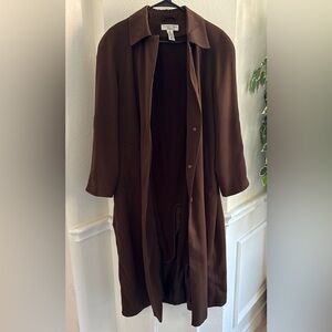 Preston & York Chocolate Brown Trench Coat